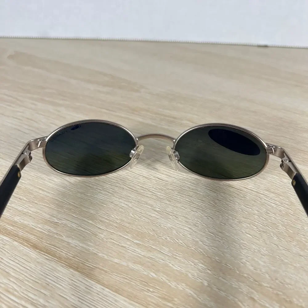 NWOT Vintage Bolle Beryl 2.0 Sunglasses Polarized Oval Metal Italy Y2K